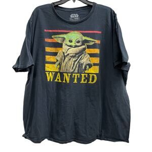 STAR WARS Yoda WANTED Men’s tee big and tall size XXXL 3X